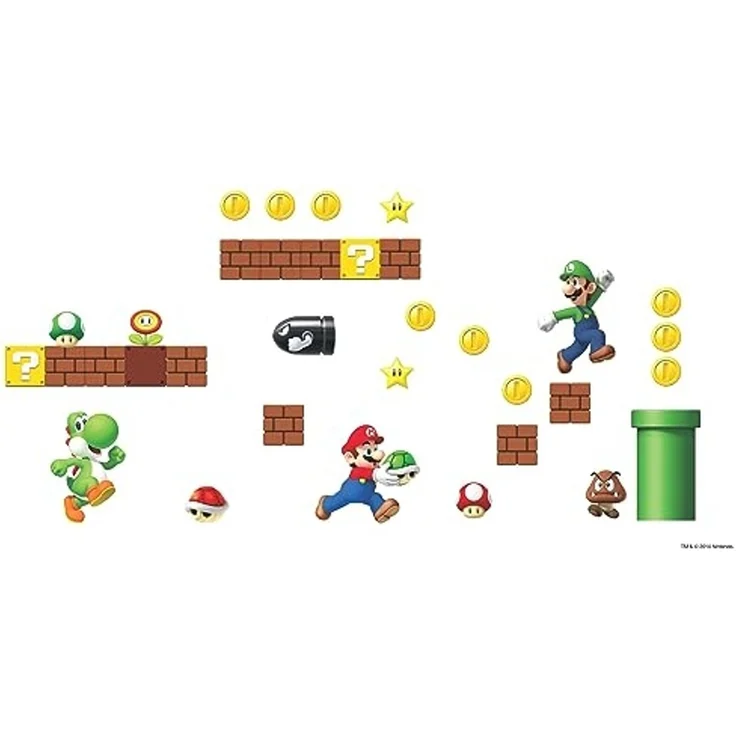 Nintendo Super Mario - Build a Scene Wallstickers – Bild 6
