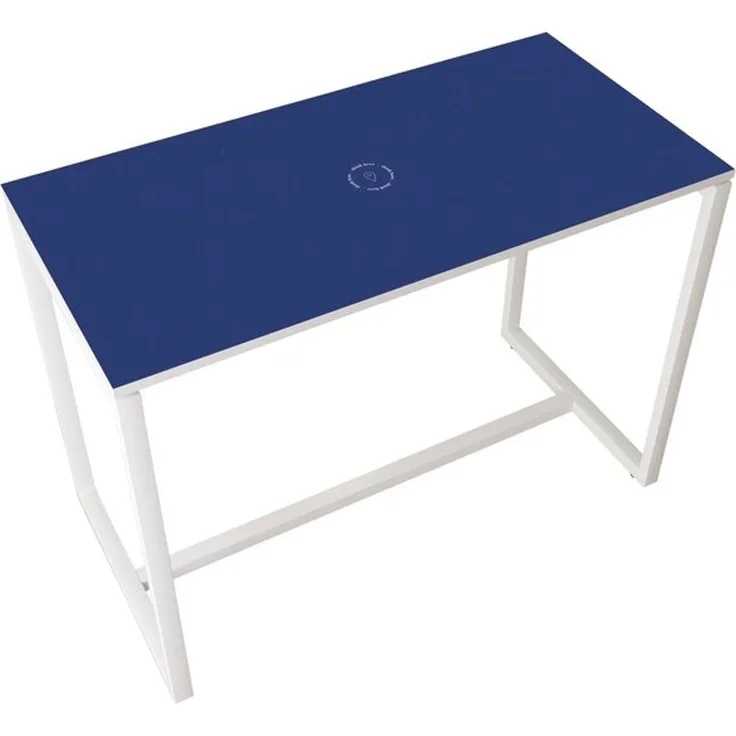 Paperflow Stehtisch EasyDesk - 150 x 110 x 75 cm weiß/blau.