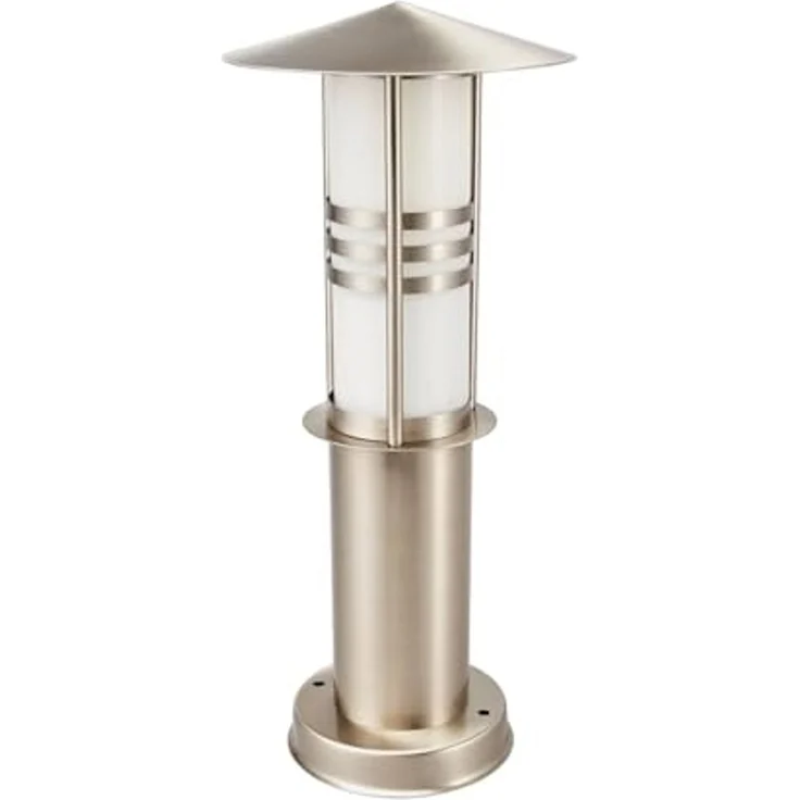 Lindby Außen-Stehlampe Erina, Edelstahl Alu IP44, 1x23 W – Bild 1