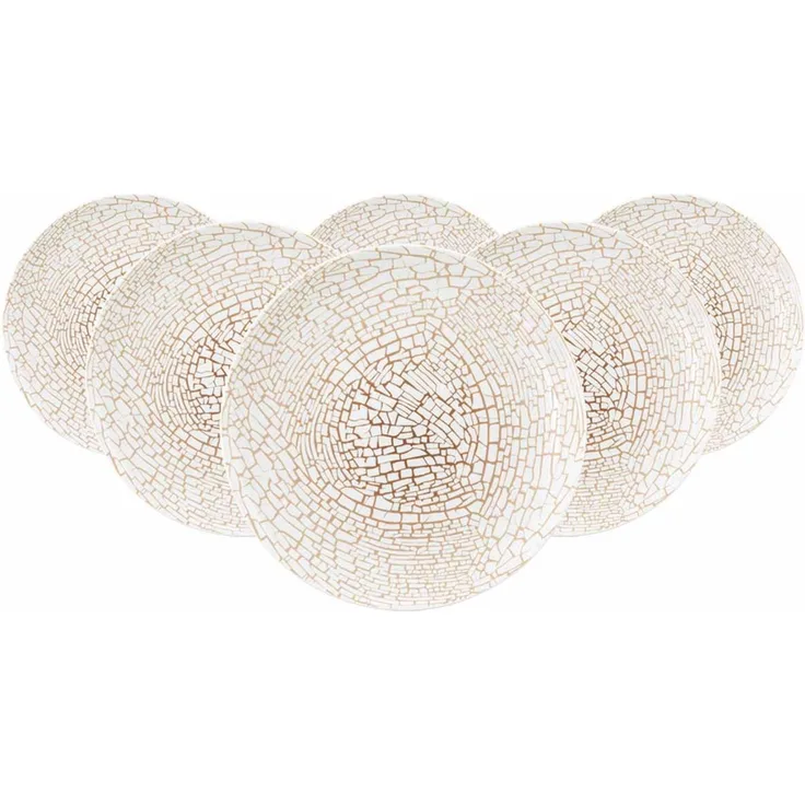 Seltmann Weiden Liberty Krakelee Brotteller ø 17,5 cm 6er Set