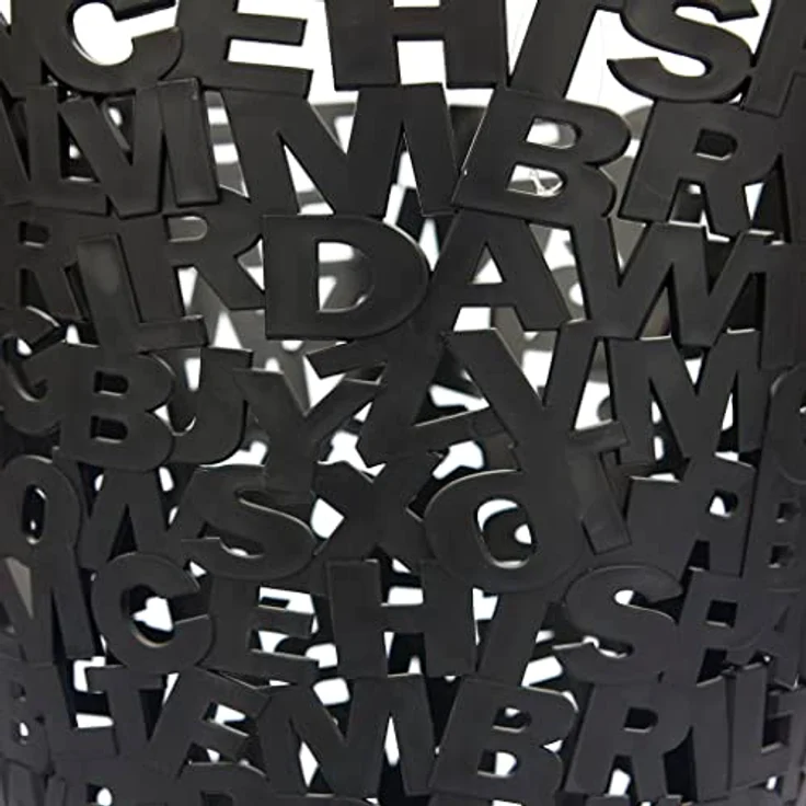 Balvi Letters Abfalleimer – Schwarz – Bild 7