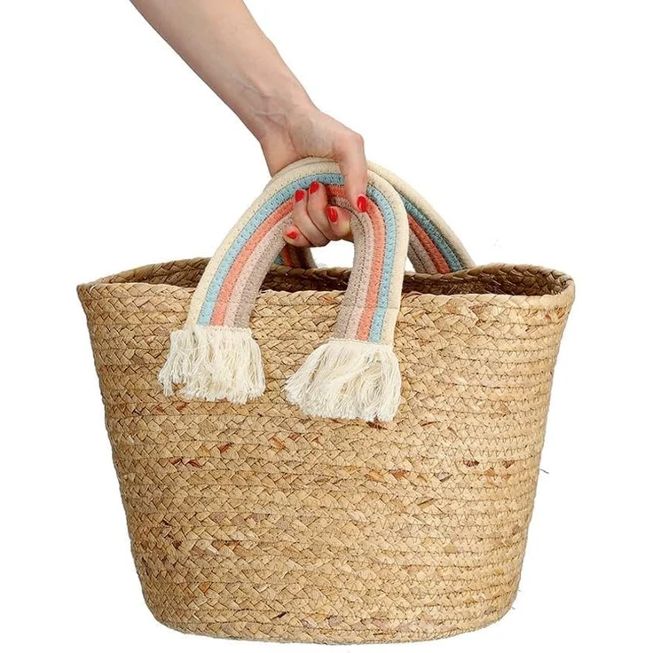 Aufbewahrungskorb Rainbow - naturfarben - Ø 30cm – Bild 4