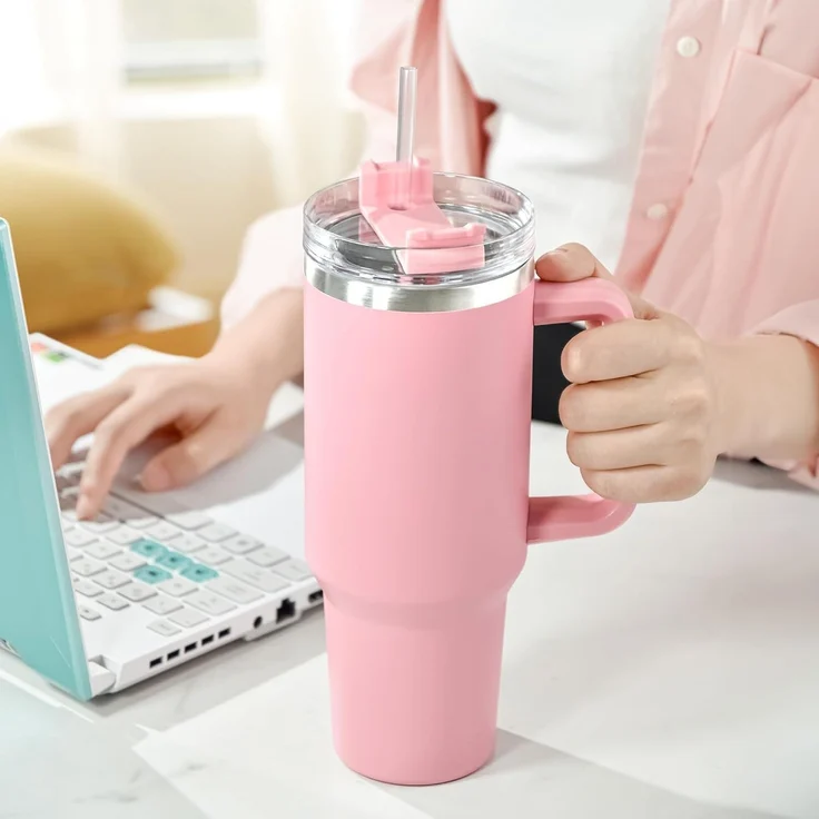 Thermobecher 1,2L mit Strohhalm und – Bild 7