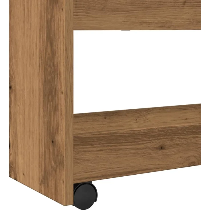 vidaXL Aufbewahrungswagen Schmal 4 Etagen Artisan-Eiche Holzwerkstoff 855267 – Bild 6