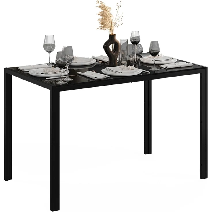 Esstisch Grand Schwarz/Schwarz 120 x 70 cm Vicco – Bild 5