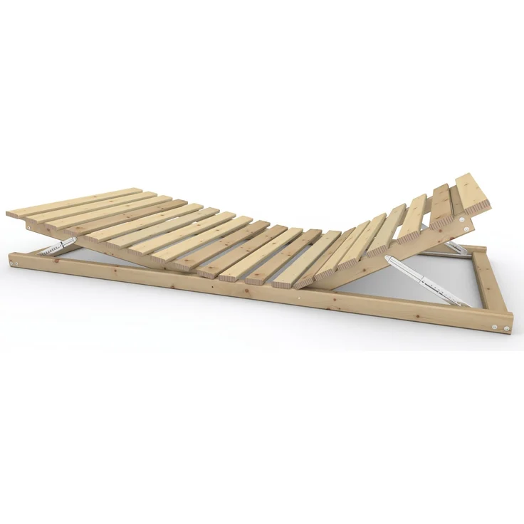 Ergonomischer Holzrahmen Kopf- und Fußteil verstellbar ''Ergo-Eva'' 100 200 Zirbe – Bild 4