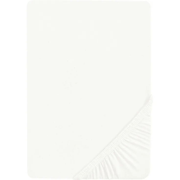 Castell Jersey-Stretch-Spannbetttuch 0077113, weiß, 1x 70x140 cm