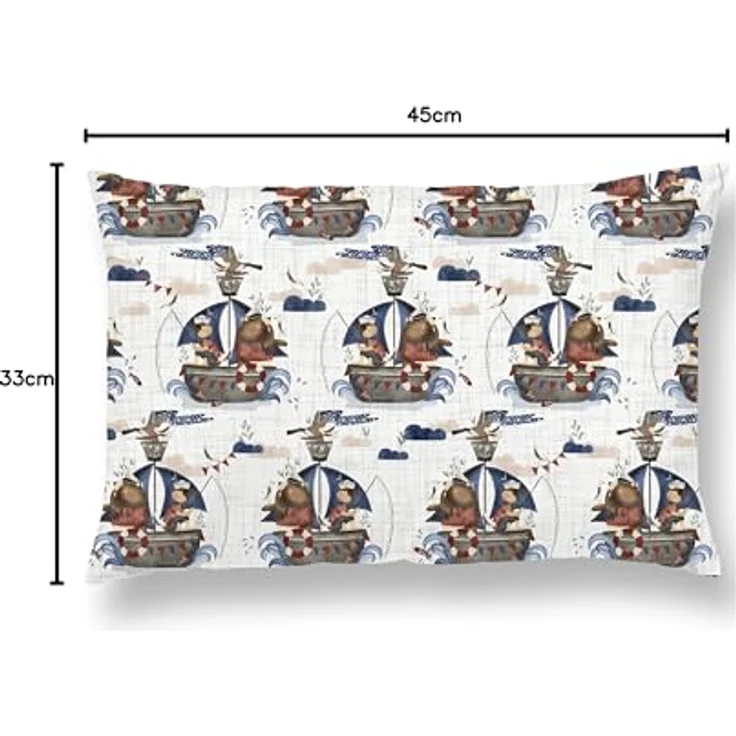 Baumwoll-Kissenbezug für Kinder Größe 33x45 cm. Hochwertige Qualität, angenehm weich und pflegeleicht. Mit verschiedenen Designs. Ideal für komfortablen und erholsamen Schlaf. – Bild 9