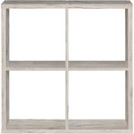 Raumteilerregal >MAURO< 4 Fächer, in Sandeiche Dekor - 72,7x72,8x32,9cm (BxHxT)