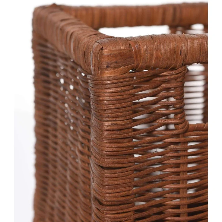 VIVANNO Regalkorb Schrankkorb Korb Rattan quadratisch "Attraktiv", Braun 23x26x26 cm – Bild 5