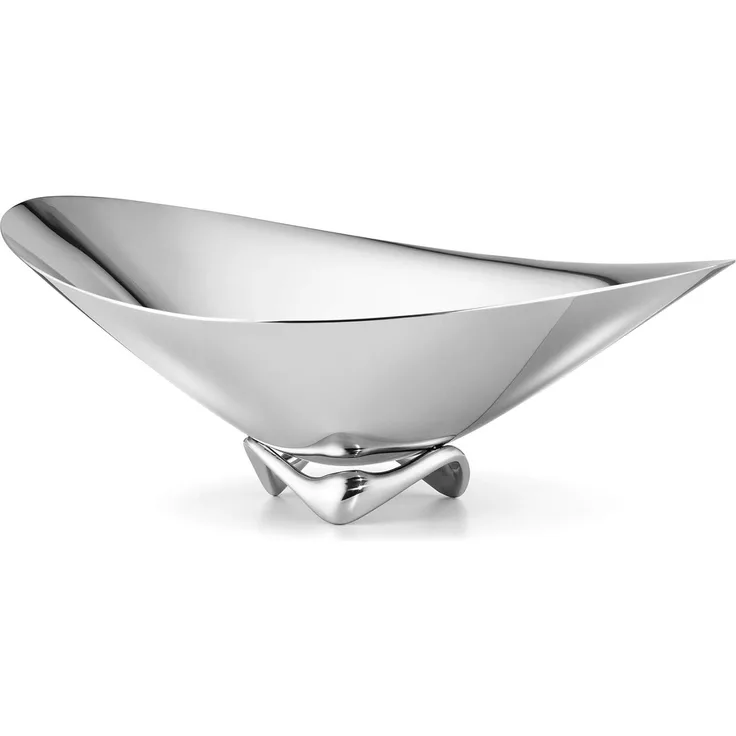 George Jensen GJ 071667 Henning Koppel Wave Schüssel, Edelstahl, stainless steel, 44,5 x 41,5 x 16,8 cm