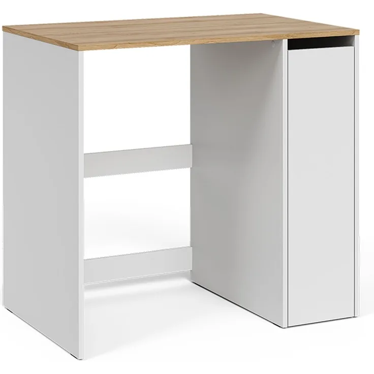 Waschmaschinenschrank Viktor Weiß/Artisan 93.6 x 88.2 cm mit Fächern und Tür Vicco