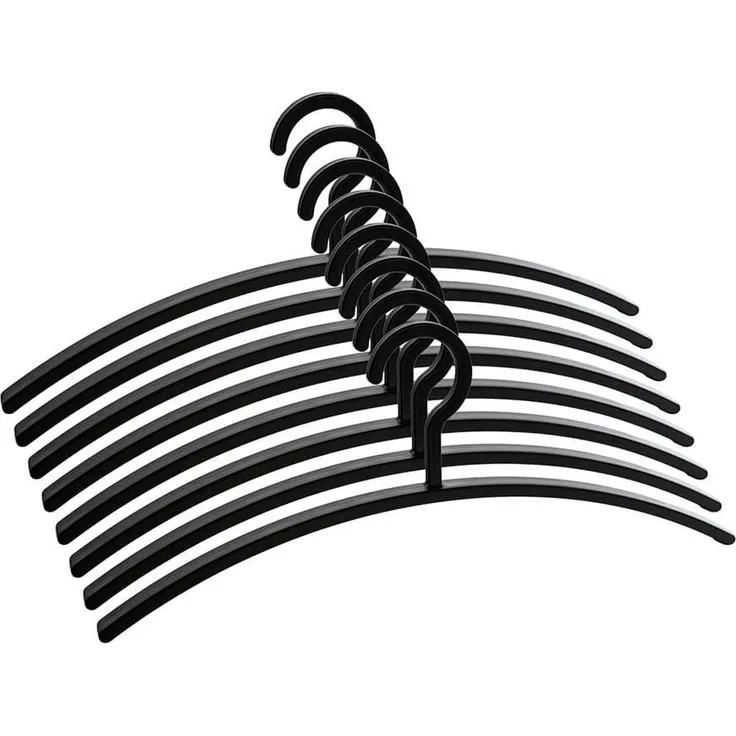 HOME DELUXE Kleiderbügel RACK, (10-tlg), platzsparend, Garderobenhaken, Garderobenbügel, Textilbügel