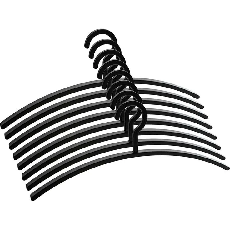 HOME DELUXE Kleiderbügel RACK, (10-tlg), platzsparend, Garderobenhaken, Garderobenbügel, Textilbügel