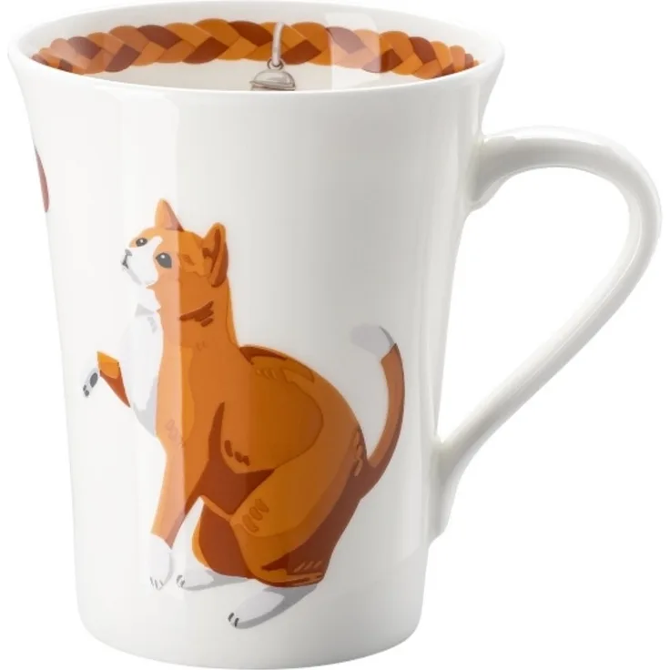 Hutschenreuther Becher My Mug Katze - Hauskatze Becher mit Henkel 0,4 l, Bone China, Tassen
