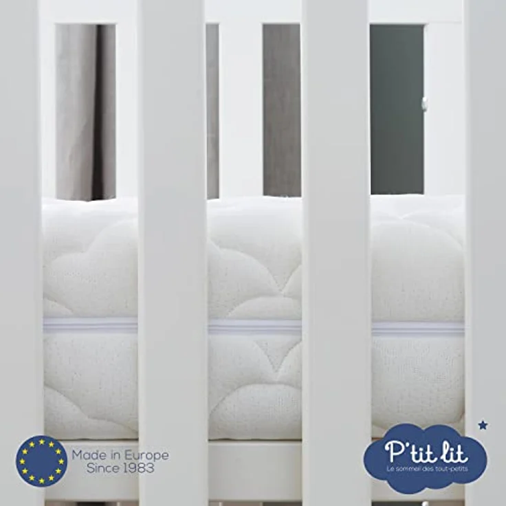 P'tit Lit - Babymatratze aus Bambus - 70x140 cm - Weiche und saugfähige Viskose - Ohne chemische Behandlung - Abnehmbar - OekoTex® – Bild 7