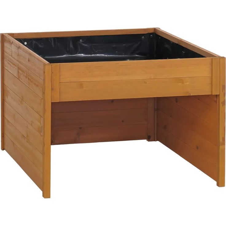 Mähroboter-Garage mit Pflanzkasten HWC-Q17, Unterstand Rasenmäher, Holz FSC®-zertifiziert 50x70x80cm ~ natur – Bild 9