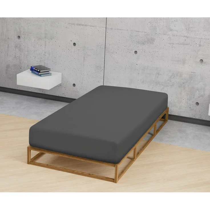 biberna Jersey-Elastic-Spannbetttuch 0077866, titanium, 1x 180x200 cm - 200x220 cm – Bild 3