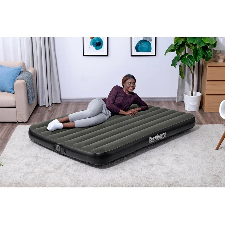 TriTech® Doppelluftbett mit mobiler, akkubetriebener Elektropumpe 203 x 152 x 25 cm – Bild 2