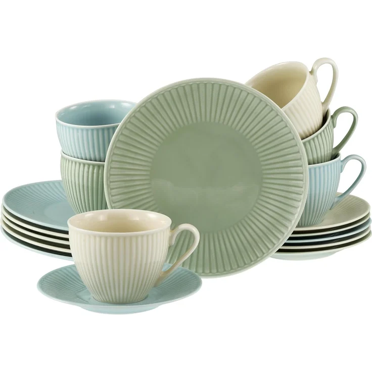 Valencia Pastell, Kaffeeservice 18-tlg (mo) – Bild 1