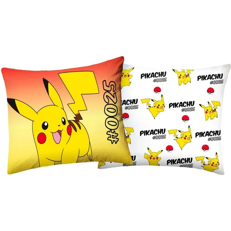 Halantex Bettwäsche Pokemon - Pikachu #0025 - Wende-Bettwäsche-Set, 135x200 & 80x80, Baumwolle, 100% Baumwolle – Bild 1
