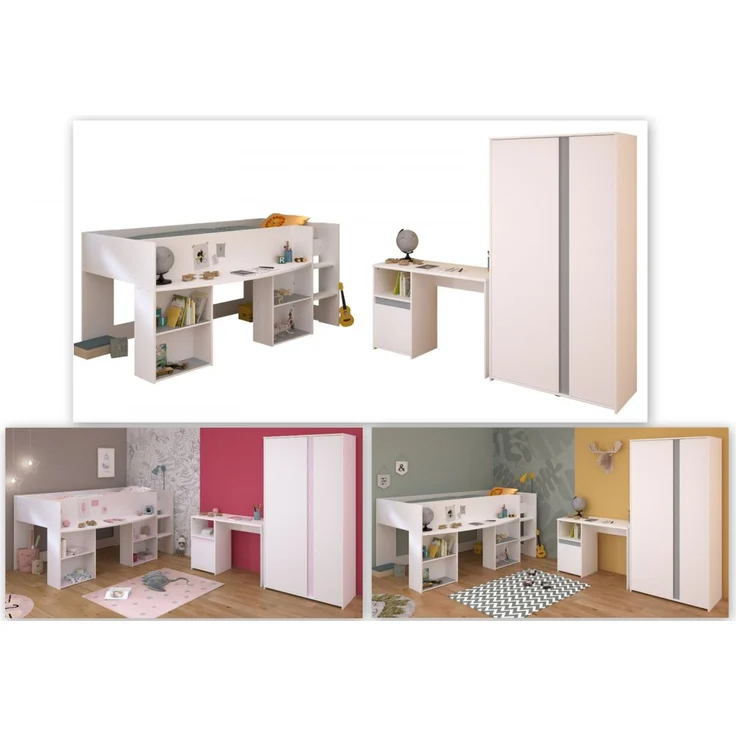 Parisot Kinderzimmer und Jugendzimmer Pirouette in weiß Set 3-tlg. – Bild 5