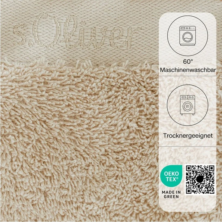 s.Oliver Waschhandschuh s.Oliver, Premium Qualität, 600 gr/m², auch als Sets erhältlich, Walkfrottier (1-St), große Farbauswahl, auch als Duschtuch, Handtuch, Gästetuch – Bild 4