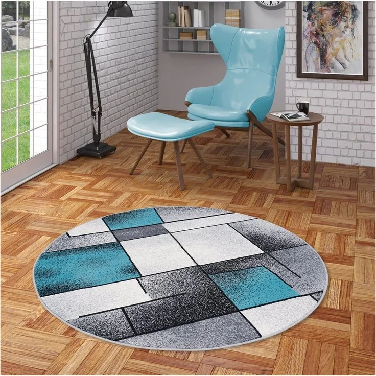 Pergamon Designteppich Designer Teppich Brilliant Fantasy Rund, Rund, Höhe: 6 mm – Bild 1