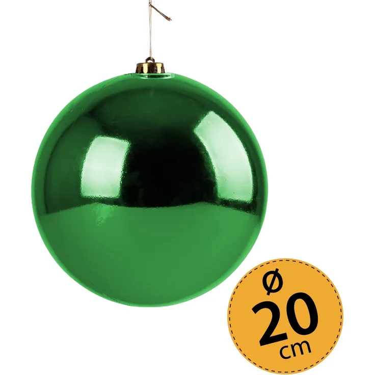 Christbaumkugel grün Weihnachtskugel ⌀ 20 cm Baumschmuck Deko-Kugel glänzend