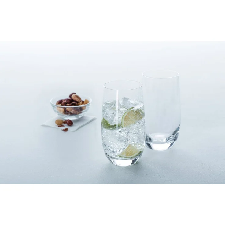 Leonardo Tivoli Trink-Gläser 6er Set, spülmaschinenfeste Wasser-Gläser, Trink-Becher aus Glas im modernen Stil, groß, 390 ml, 020965 – Bild 3