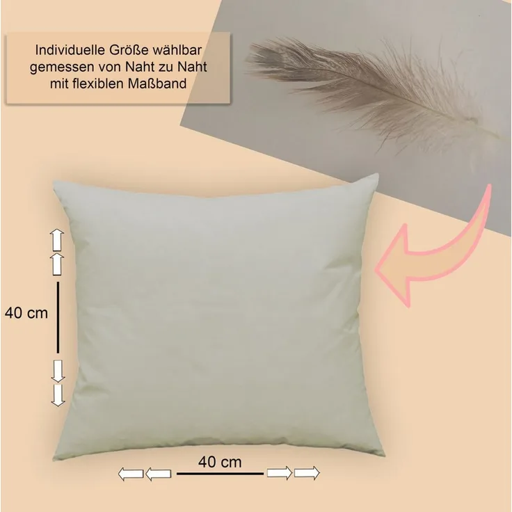 Haus und Deko Kopfkissen Füllkissen Federkissen Kissenfüllung Kopfkissen Dekokissen Sofakissen, Bezug: Baumwolle, Rückenschläfer,Seitenschläfer,Bauchschläfer