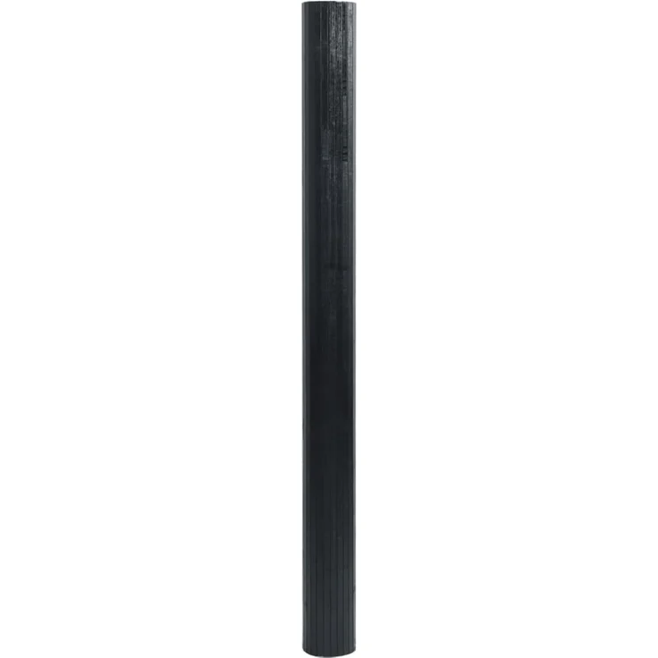 vidaXL Teppich Rechteckig Schwarz 100x200 cm Bambus 376804 – Bild 3