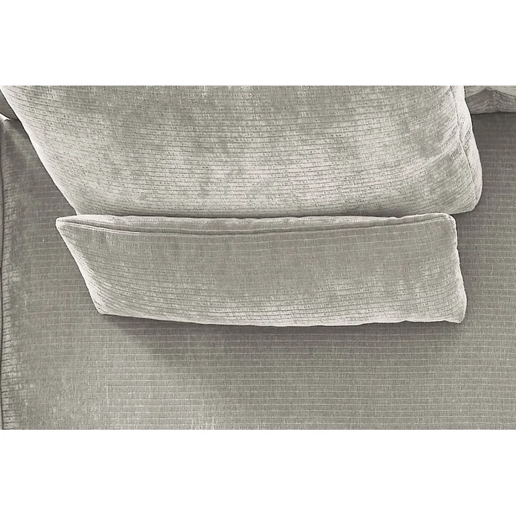 KAWOLA Nierenkissen SEPHI groß Cord Vintage silber 37 x 19 x 92 cm – Bild 4