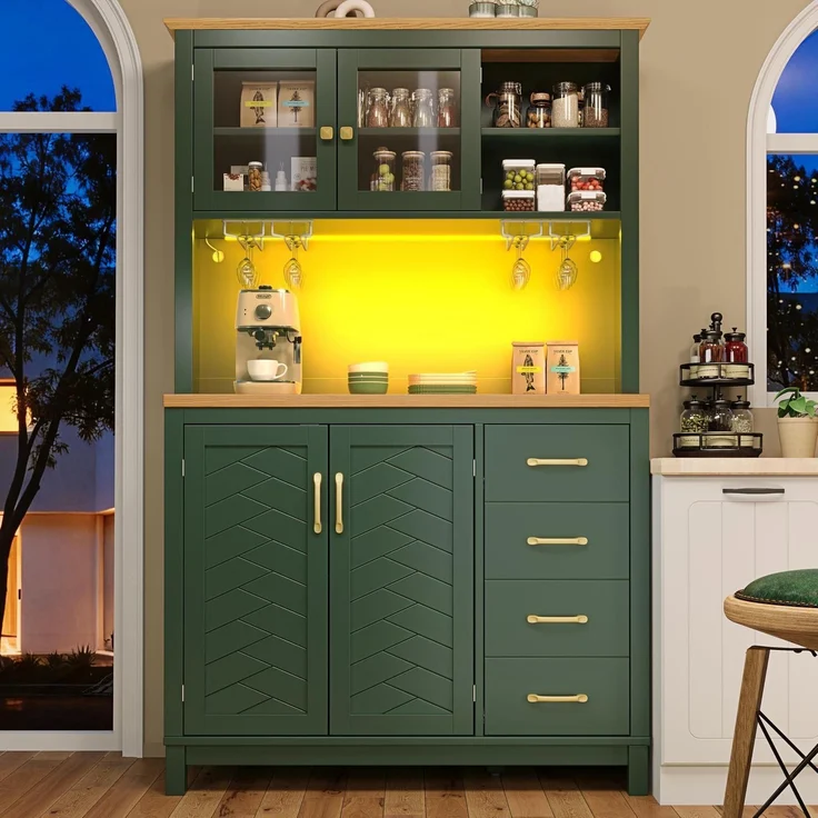 Seitenboard Küchenschrank Buffetschrank mit LED – Bild 1