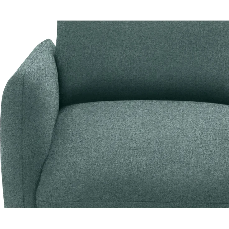 DOMO. collection Sofa 700023, 2 Sitzer, Schlaffunktion, Federkern, Füße mit Filzgleitern, 2er Couch, Schlafsofa, Polstergarnitur, 165 x 100 x 95 (BxTxH), blau (petrol) – Bild 10