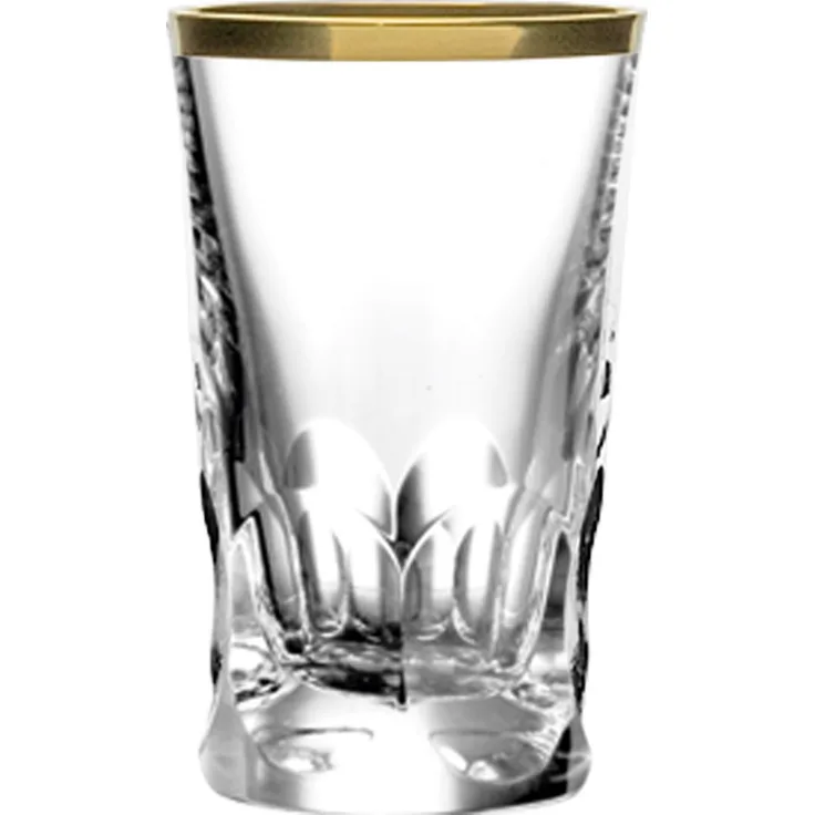 Shot Glas Kristall Palais Gold clear (8 cm)