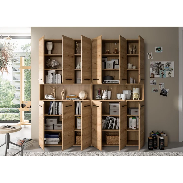Badkombination (B/H/T: 180x185x30 cm) in Artisan Oak Nachbildung und Artisan Oak Nachbildung – Bild 10
