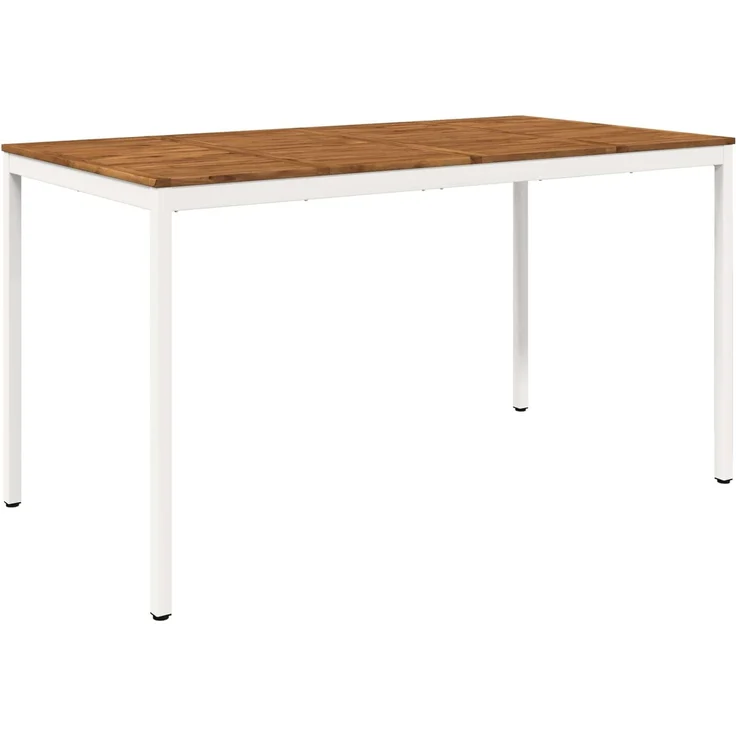 vidaXL Gartenbar-Tisch NAARDEN Natur und Weiß 196 x 100,5 x 105 cm 3394423 – Bild 2