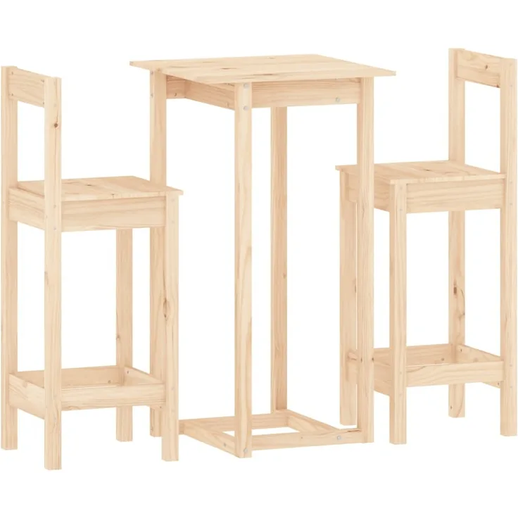 3-tlg. Bar-Set Massivholz Kiefer [3124732]