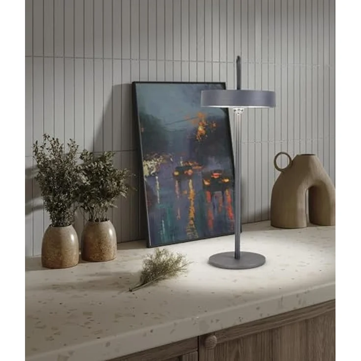 näve Außen-Tischleuchte ELLA, Memoryfunktion, LED fest integriert, Warmweiß, Dimmbar, Schirm magnetisch und leuchtend abnehmbar, Memoryfunktion – Bild 6