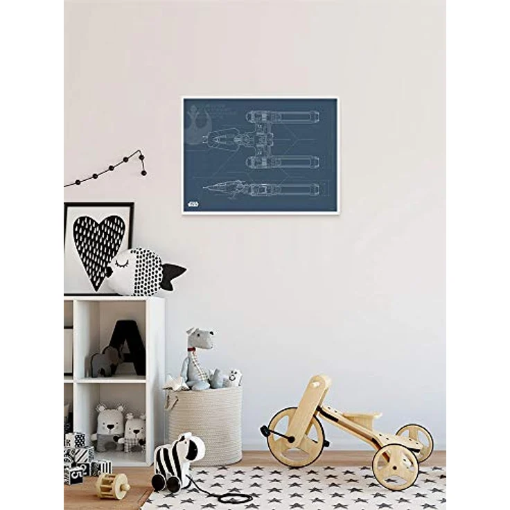 Komar Wandbild | Star Wars EP9 Blueprint Y-Wing | 40 x 30 cm, fotorealistischer Kunstdruck, geeignet für Kinder- und Jugendzimmer, ohne Rahmen, Premium-Poster Fotopapier – Bild 3