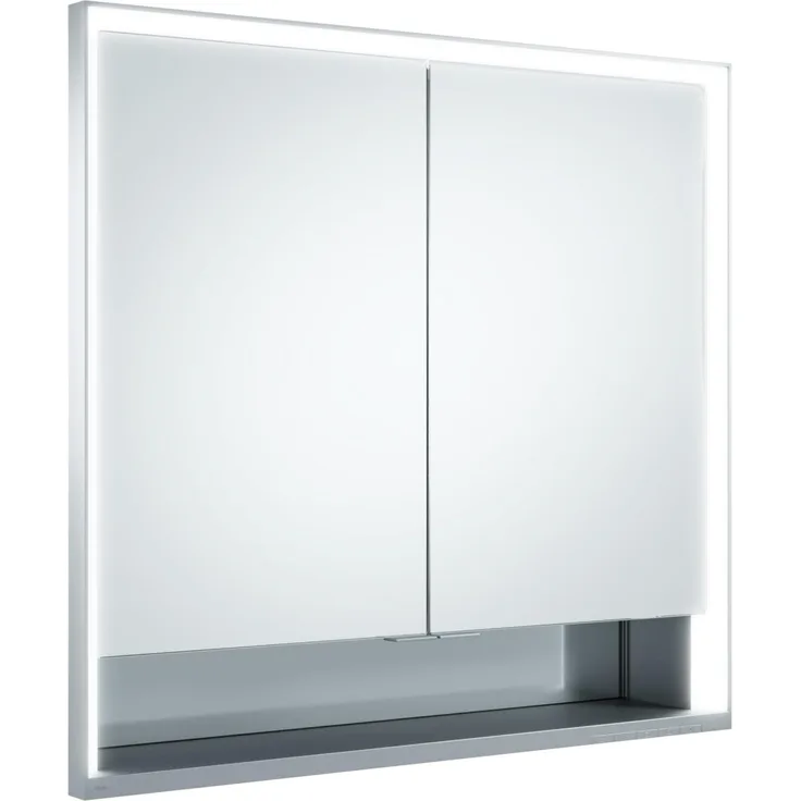 Keuco Royal Lumos Spiegelschrank 14312, 2 Drehtüren, Wandeinbau, 800mm - 14312171301