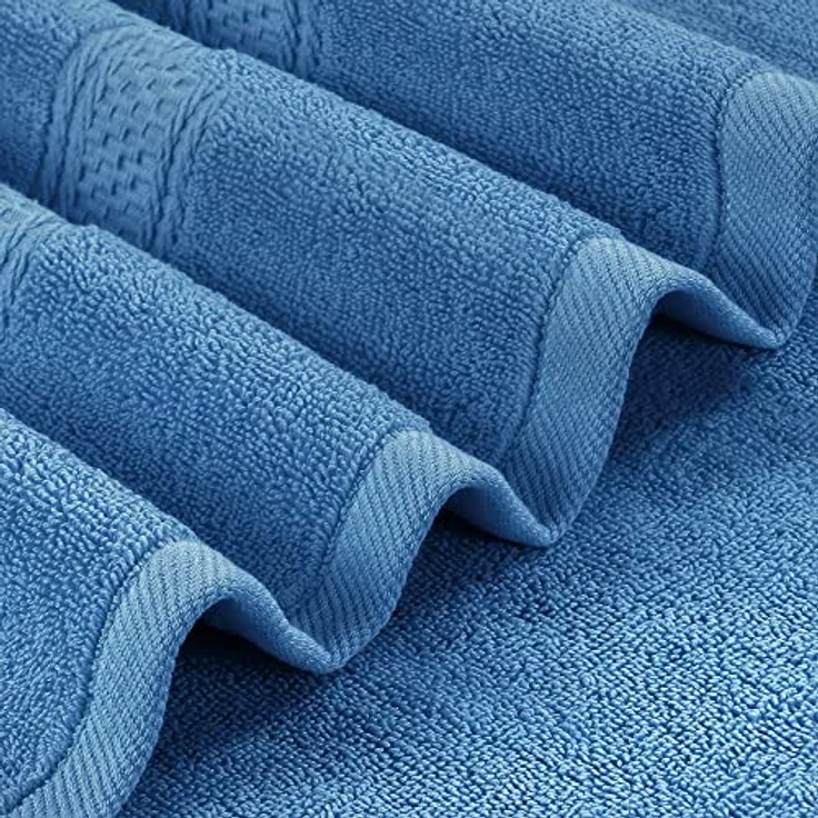 Utopia Towels 4er-Pack Badetücher Set, Premium 100% ringgesponnene Baumwolle, 69 x 137 cm, sehr saugfähig und weich, Elektroblau – Bild 3