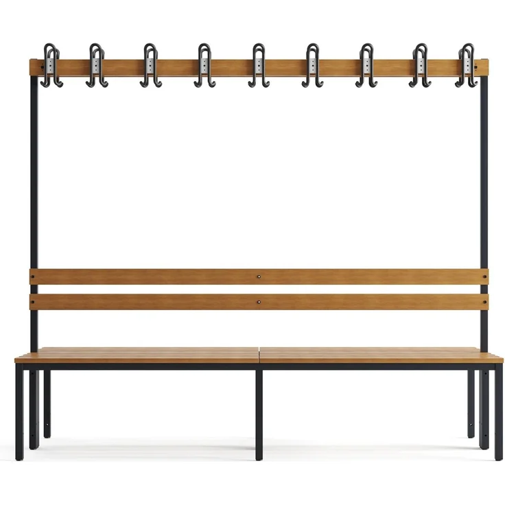Garderobenbank doppelseitig 200 cm anthrazit – Bild 2