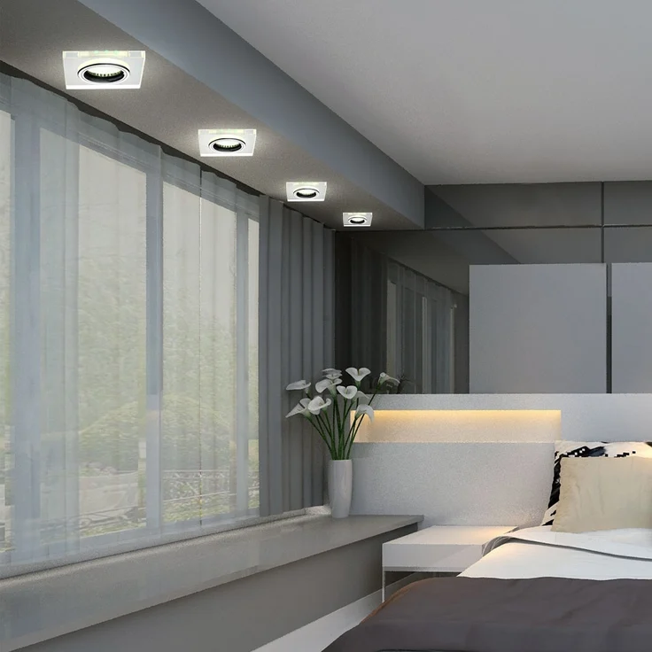 Einbaustrahler aus Glas mit weißen Deko LEDs SOREN – Bild 5