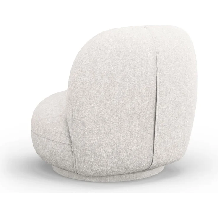 Micadoni Drehbarer Sessel Chuck Chenille Hellbeige – Bild 3