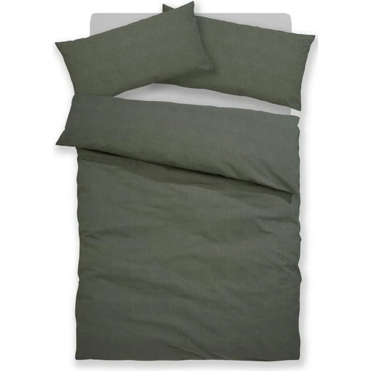 OTTO home Bettwäsche Melli, Linon, 2 teilig, Bettwäsche aus Baumwolle, Leinen-Look in Melange-Optik – Bild 4