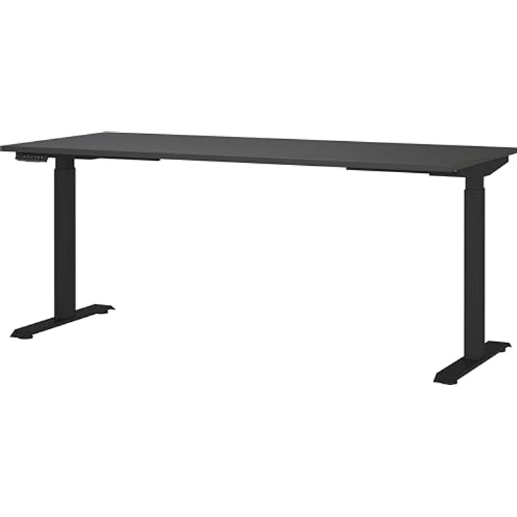 Germania Schreibtisch 7909-547, in Graphit, EL. höhenverstellb, 180 x 120 x 80 cm (BxHxT) – Bild 2