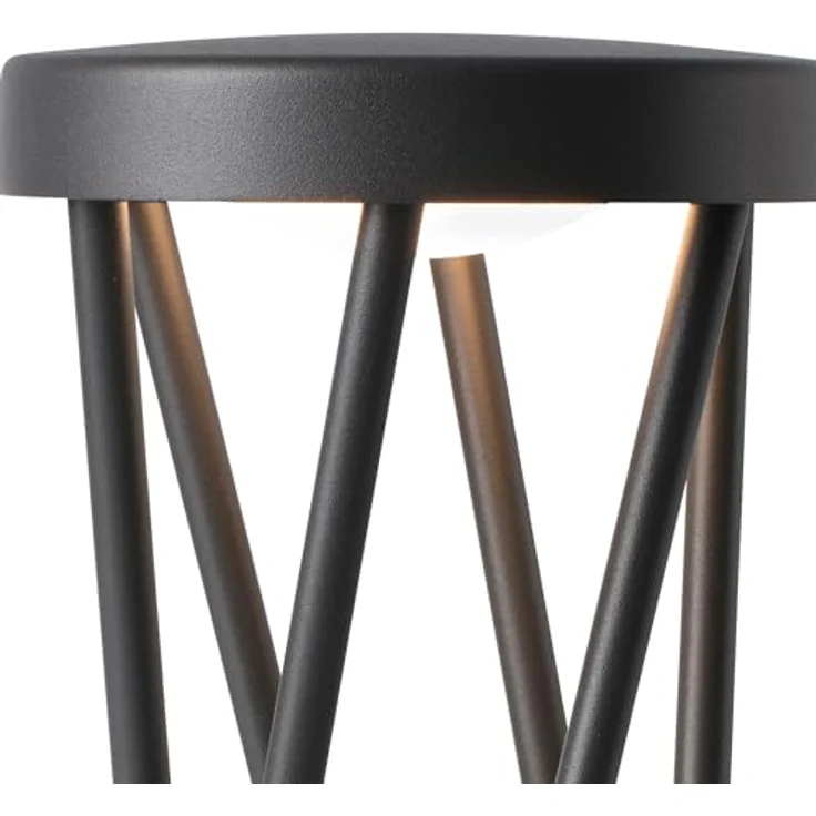 FARO BARCELONA TWIST Wandleuchte, Außenleuchte mit Gitterkörper, grau, LED 10W 3000K – Bild 4