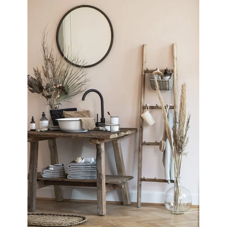 Wandkorb Korb Weidenkorb 2 Henkel Deko Korb Weide Grau Ib Laursen 2916-00 – Bild 2